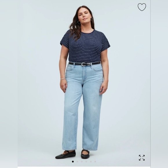 Madewell NWT The Perfect Vintage Wide Leg Crop Womens Jeans Size 33 - Picture 1 of 11